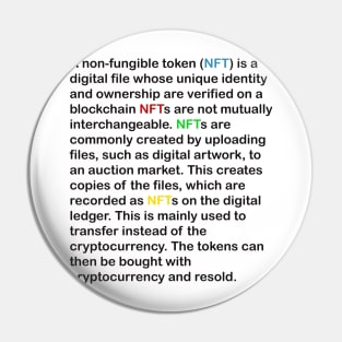 NFT's explained Pin