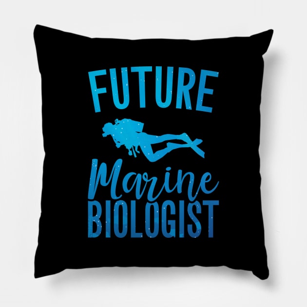 Future Marine Biologist Pillow by captainmood