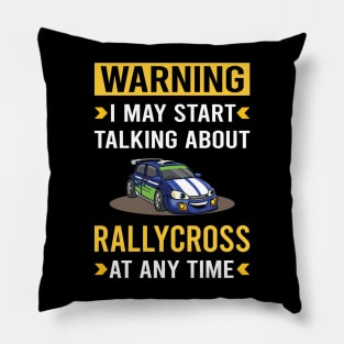 Warning Rallycross Pillow