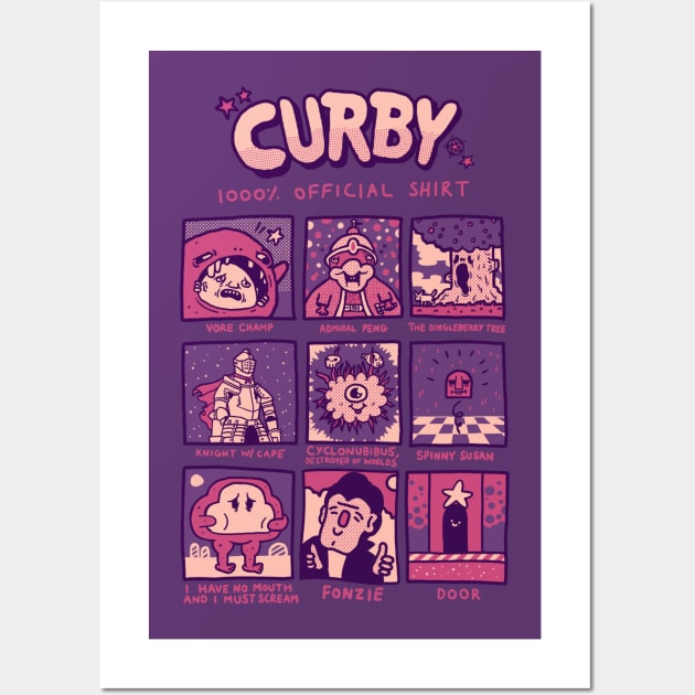 Kirby and Friends Art Print Poster -  Portugal