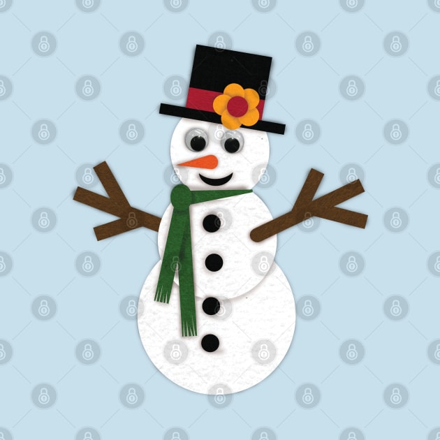 Felt Snowman by LMHDesigns