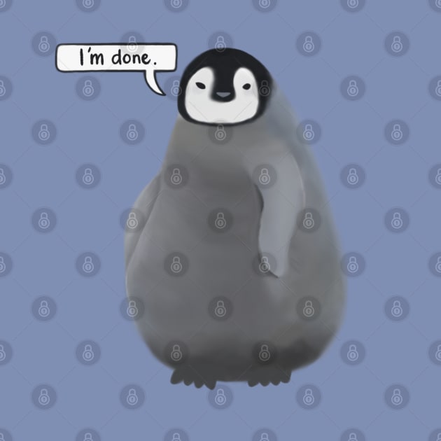 Grumpy Penguin by awesomesaucebysandy