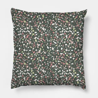Spring Summer Pink Modern Terrazzo Pattern Pillow