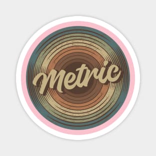 Metric Vintage Vinyl Magnet