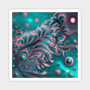 Other Worldly Designs- nebulas, stars, galaxies, planets with feathers Magnet