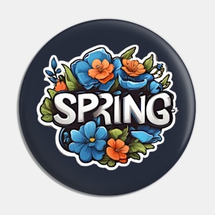 Spring flowers Pin