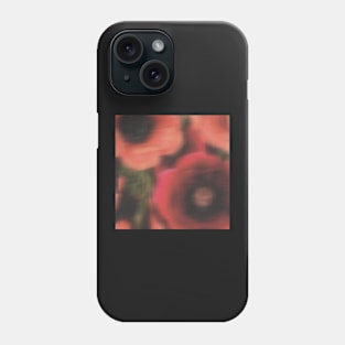 Abstract flower composition in red colors Phone Case