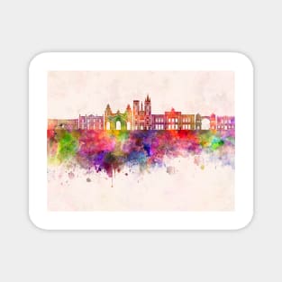 Cordoba AR skyline in watercolor background Magnet