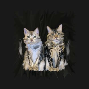 Marble Meows Bengal Cats T-Shirt