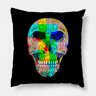 Chromatic skull Pillow