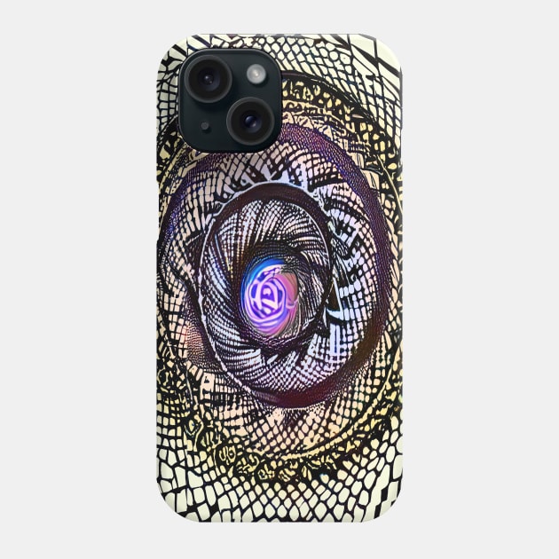 Birth of an Idea Fractal Phone Case by UltraQuirky