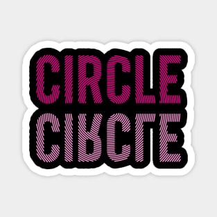 Hipnotic Pink Circle Magnet