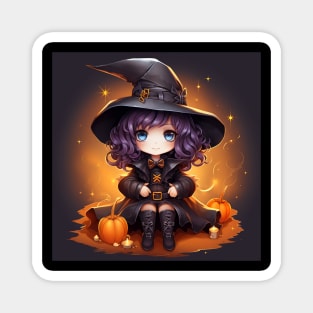 Happy halloween witch Magnet