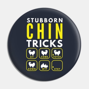 Stubborn Chin Tricks - Dog Training Pin