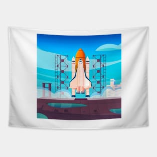 Rocket Launching Site Tapestry