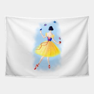 Ballerina Snow Tapestry