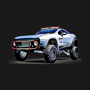 Rally Fighter Truck Cartoon T-Shirt