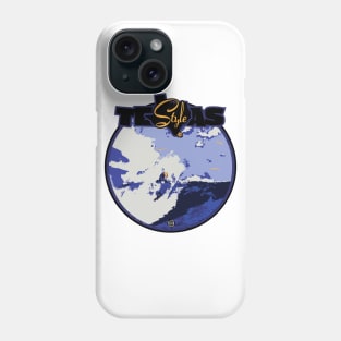 Texas-Style Surfer in purples Phone Case