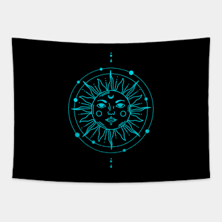 Celestial Sun in Universe Tapestry