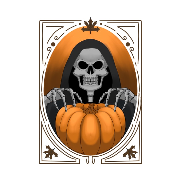 Deathly Pumpkin by Wolfy's Studio