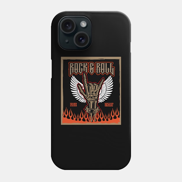 Rock & Roll Vintage Phone Case by nowbix