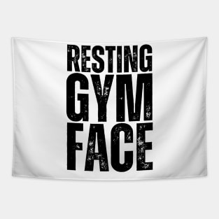 Resting Gym Face Tapestry