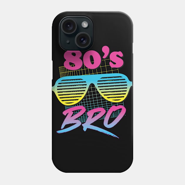 80's Bro Vintage Blinds Sunglasses Throwback Party Costume Phone Case by andzoo