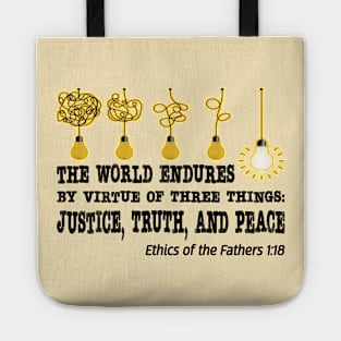 Justice, Truth, and Peace Tote