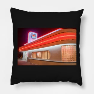 50's style Diner on Historic Route 66 Pillow