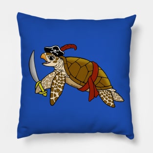 Swashbuckling Sea Turtle Pillow