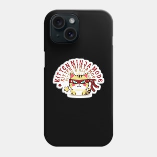 kitten ninja Phone Case