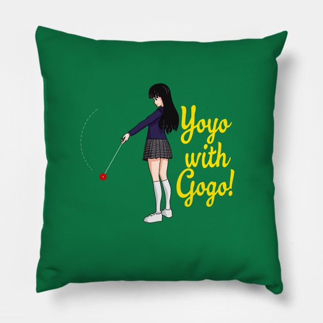 Yoyo with Gogo! Pillow by LordNeckbeard