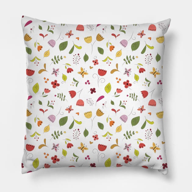 Funky Floral Pillow by sixhours