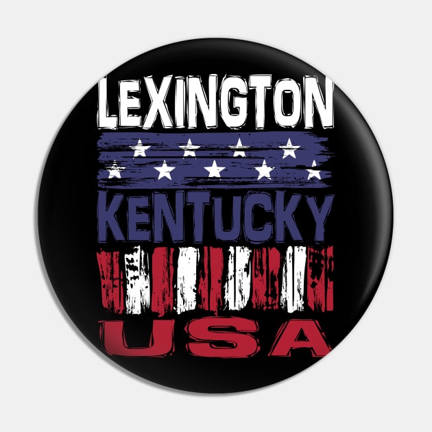 Lexington Kentucky USA T-Shirt Pin by Nerd_art