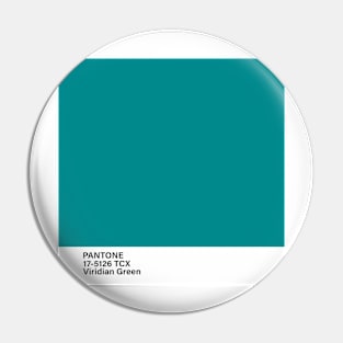 pantone 17-5126 TCX Viridian Green Pin