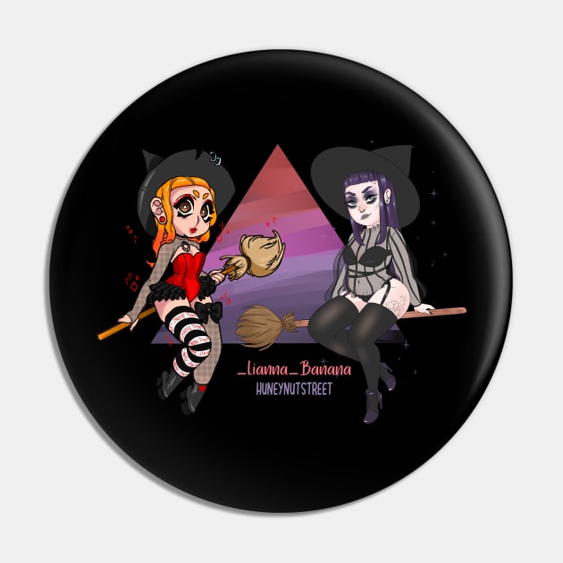 Witch Collab Pin by Huneynutart