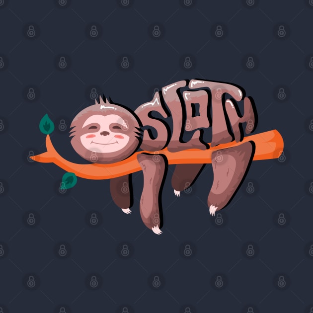 Cute Lazy sloth by Acho Underpeak