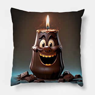 Chocolate candle Pillow