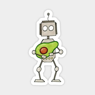 Avocado Robot Magnet