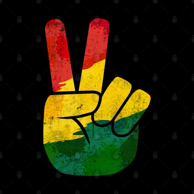 Peace Hand Sign Juneteenth Freedom Day Black Pride by HCMGift