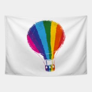 Lgbt pride flag freedom air-balloon love is love Tapestry