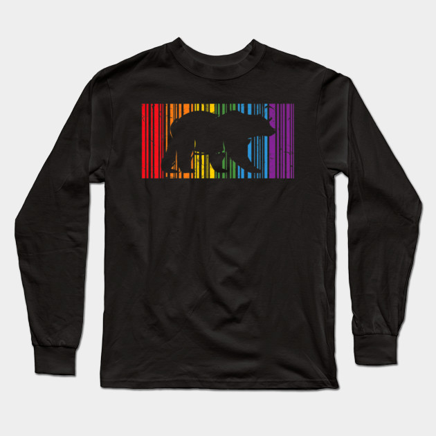 Lgbt Rainbow Colors Barcode Icon Shirt Pride Gay Bear Tee Lgbt