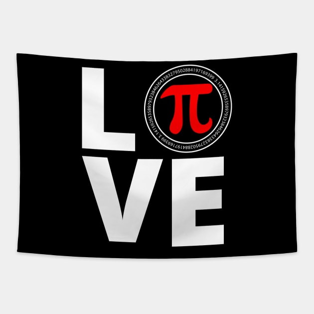 Love PI Day 2019 Math Algebra  shirt Tapestry by mdshalam