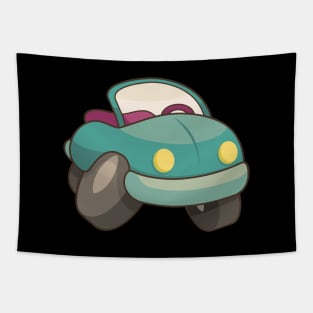 Retro Cartoon Car Tapestry