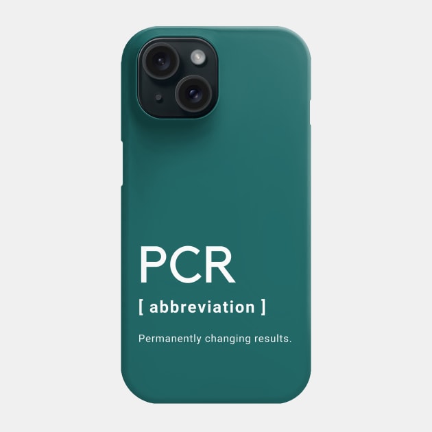 PCR Description Phone Case by High Altitude