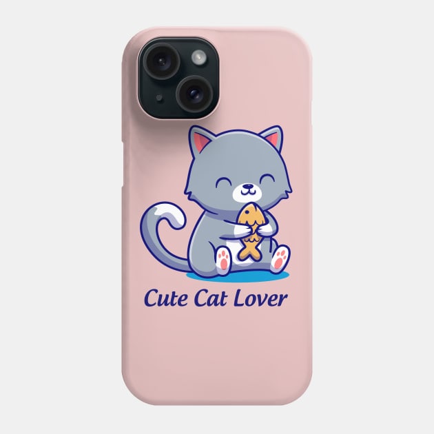 cute cat lover Phone Case by This is store