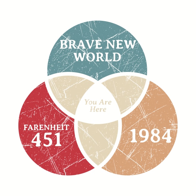 You Are Here - Retro Color Venn Diagram by Bunder Score