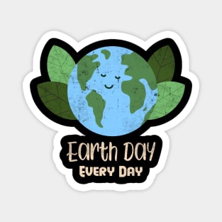 Earth Day Everyday Climate Vote Typographie Illustration Gift Magnet