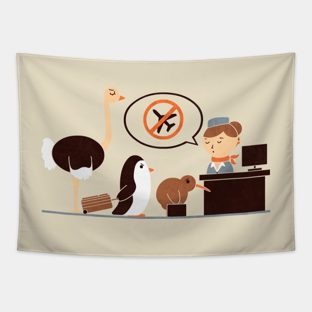 The No-Fly List Tapestry by HandsOffMyDinosaur