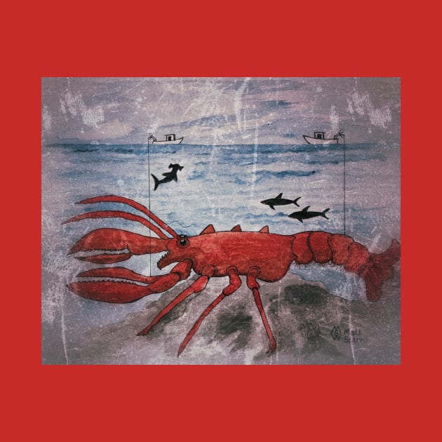 Monster Lobster Grunge by Matt Starr Fine Art